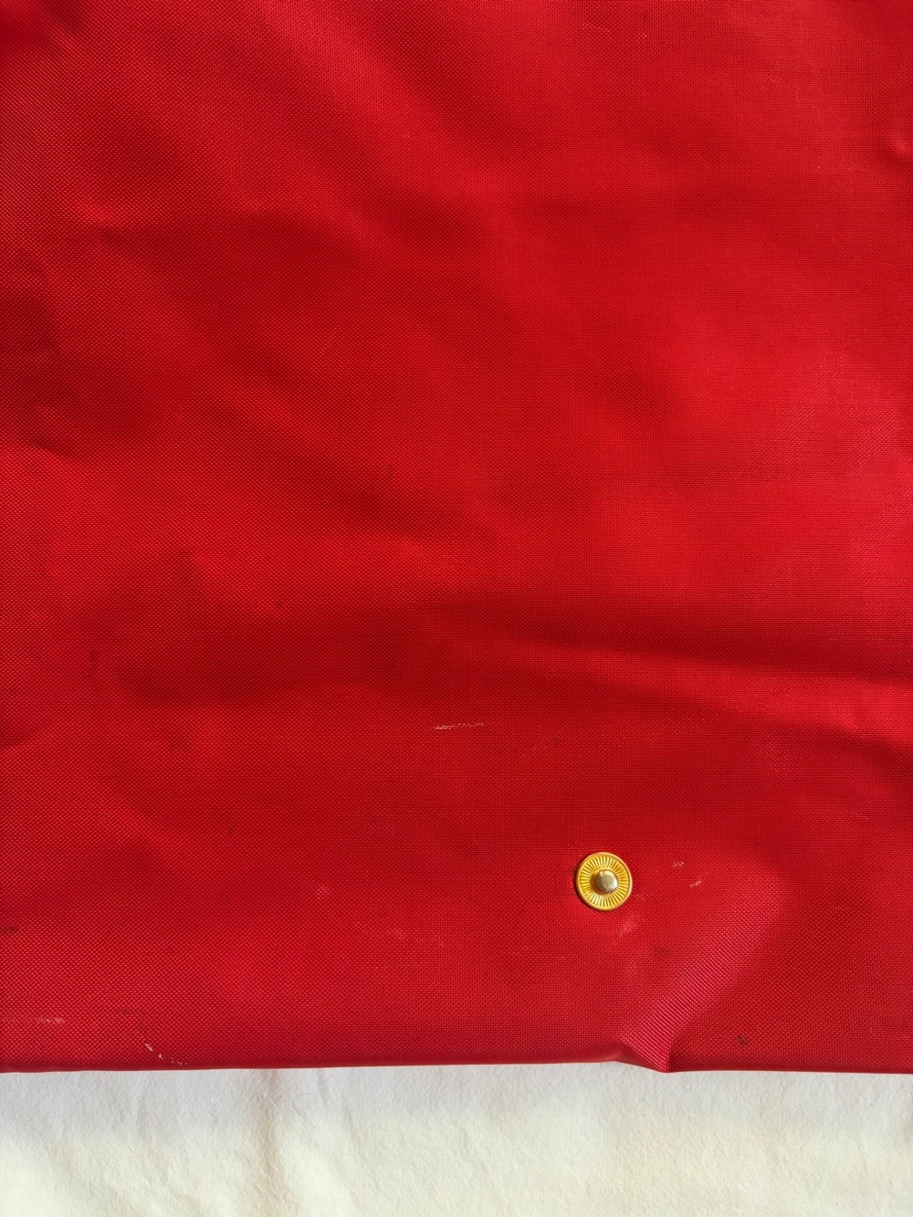 Longchamp Red Large Le Pliage Nylon Shoulder Tote - Picture 9 of 16